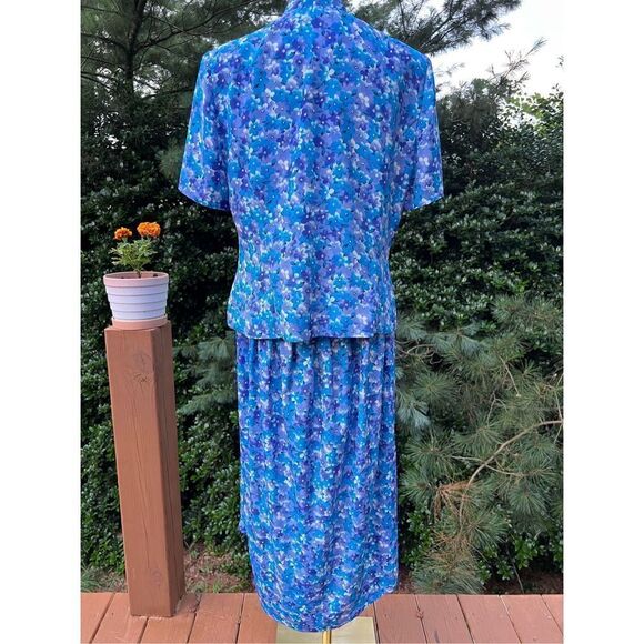 Vintage plus size Volup 1980s 2 piece set skirt and top - Picture 4 of 8